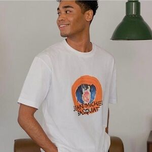 Men’s Jean Michel Basquiat Warner Brothers Uniqlo Graphic T-Shirt - Pink